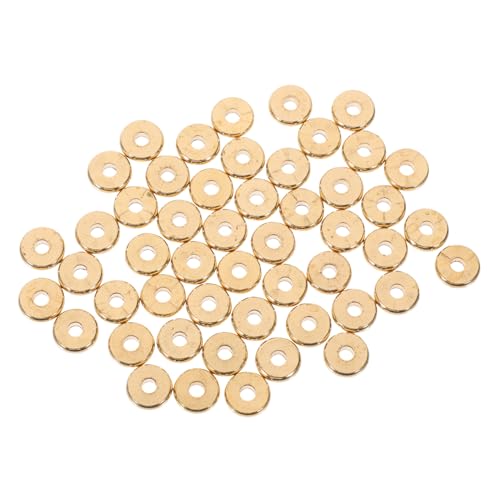 HAPINARY 100 Stück Flache Kupfer Abstandsperlen Langlebige Schmuck Spacer Beads für Armband Halskette DIY Bastelperlen zum Auffädeln und Schmuckherstellung HAPINARY 100 Stück Flache Kupfer Abstandsperlen Langlebige Schmuck Spacer Beads für Armband Halskette DIY Bastelperlen zum Auffädeln und Schmuckherstellung von HAPINARY