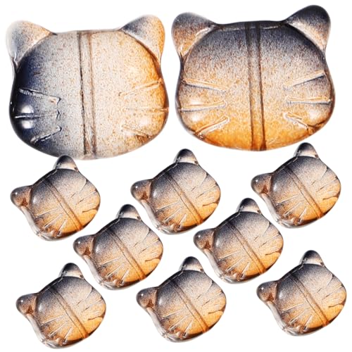 HAPINARY 100 Stück Glas Haarschmuck Materialien, Basteln, DIY Perlen, Schmuckherstellung, Perlen, Lose Perlen Für Schmuck, Katzenperlen Für Die Schmuckherstellung, Schmuckanhänger, Lose von HAPINARY