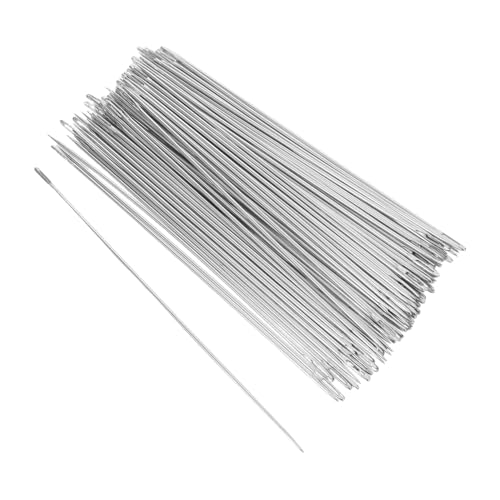 HAPINARY 100 Stück Große Nähnadeln mit Spitze und Großem Öhr Scharfe Handsticknadeln für Lederarbeiten Schmuckherstellung Perlen Handnähprojekte Vielseitig für Handstickerei und Quilten von HAPINARY