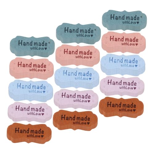 HAPINARY 100 Stück Handgemachte Geprägte Wildleder Etiketten Zweilochige Farbige Mikrofasermarker Weiche und Langlebige Kleidungslabels für DIY Nähen Stricken Taschen Hüte Kreative HAPINARY 100 Stück Handgemachte Geprägte Wildleder Etiketten Zweilochige Farbige Mikrofasermarker Weiche und Langlebige Kleidungslabels für DIY Nähen Stricken Taschen Hüte Kreative von HAPINARY