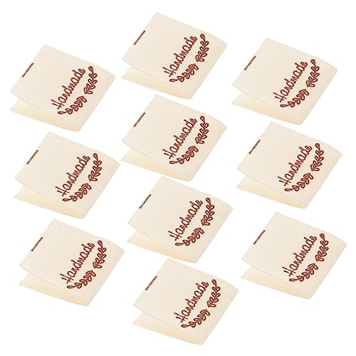 HAPINARY 100 Stück Handmade Stofflabels Baumwolle Nähetiketten für DIY Kleidung Handgemachte Textile Labels für Stricken Nähen Pullover Jeans HAPINARY 100 Stück Handmade Stofflabels Baumwolle Nähetiketten für DIY Kleidung Handgemachte Textile Labels für Stricken Nähen Pullover Jeans von HAPINARY