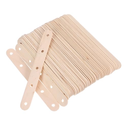 HAPINARY 100 Stück Holz Eisstiele mit Löchern Kleine Bastelstäbchen für Eiscreme Wachs und Projekte für Diy Bastelideen und Treat Making Naturbelassen HAPINARY 100 Stück Holz Eisstiele mit Löchern Kleine Bastelstäbchen für Eiscreme Wachs und Projekte für Diy Bastelideen und Treat Making Naturbelassen von HAPINARY