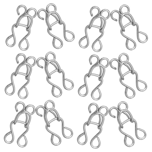 HAPINARY 100 Stück Metallhaken Und Ösen Für Bhs Kleidung Hosenverschluss Nähzubehör Zum Reparieren Und Dekorieren HAPINARY 100 Stück Metallhaken Und Ösen Für Bhs Kleidung Hosenverschluss Nähzubehör Zum Reparieren Und Dekorieren von HAPINARY