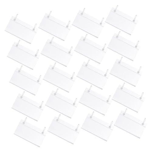 HAPINARY 100 Stück Regaletikettenhalter mit Doppelhaken Wiederverwendbare Preisschildhalter für Drahtregale Transparente Preisschilderclips für Einzelhandel Supermarkt und Warenhaus HAPINARY 100 Stück Regaletikettenhalter mit Doppelhaken Wiederverwendbare Preisschildhalter für Drahtregale Transparente Preisschilderclips für Einzelhandel Supermarkt und Warenhaus von HAPINARY