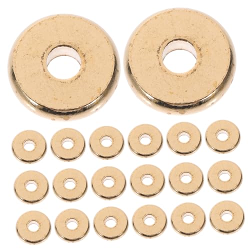 HAPINARY 100 Stück Runde Flache Abstandhalter Perlen DIY Bastelperlen Schmuckherstellung Armband Halskette Kleine Spacer Beads Zubehör HAPINARY 100 Stück Runde Flache Abstandhalter Perlen DIY Bastelperlen Schmuckherstellung Armband Halskette Kleine Spacer Beads Zubehör von HAPINARY