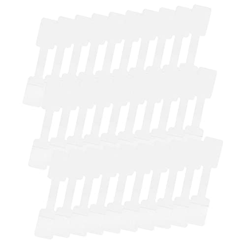 HAPINARY 100 Stück Schmuckaufkleber, Schmucketiketten, Ringetiketten, Rechteckige Etiketten, Quadratische Kopfanhänger, Leere Aufkleber, Papieranhänger, Ohrringanhänger, Handschriftliche von HAPINARY