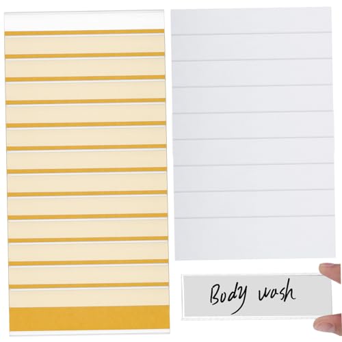 HAPINARY 100 Stück Selbstkleber Etikett Rack Regalanhänger für Drahtregale klebrig farbig Organisieren Name Inhaber Etikettorganisator Regaletiketten für Drahtregale Büroetikettenhalter PVC HAPINARY 100 Stück Selbstkleber Etikett Rack Regalanhänger für Drahtregale klebrig farbig Organisieren Name Inhaber Etikettorganisator Regaletiketten für Drahtregale Büroetikettenhalter PVC von HAPINARY