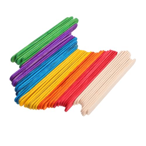 HAPINARY 100 Stück Teiliges Holz Bastelset Bunt und Naturfarben Eisstäbchen für DIY Holzdeko Ungiftige Geruchsfreie Holzstäbchen zum Basteln von Kreativen Designs und Handarbeiten HAPINARY 100 Stück Teiliges Holz Bastelset Bunt und Naturfarben Eisstäbchen für DIY Holzdeko Ungiftige Geruchsfreie Holzstäbchen zum Basteln von Kreativen Designs und Handarbeiten von HAPINARY
