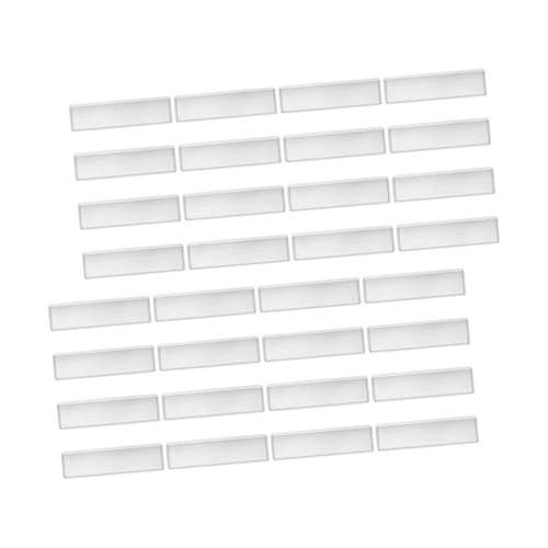 HAPINARY 100 Stück Transparente Etikettentasche Klare Etikettenhaltertaschen Klare selbstklebende Label-Inhaber aus Kunststoff Nennen Sie Tag -Taschen PVC von HAPINARY