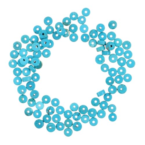 HAPINARY 100 Stück Türkiszubehör Perlen zur Herstellung von Armbändern Halskette machen Vorräte türkisarme Perlenzauber Schmuckversorgungen Zubehör zur Schmuckherstellung Himmelblau von HAPINARY