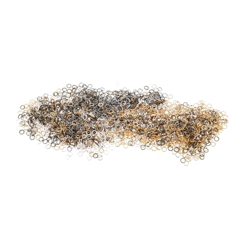 HAPINARY 10Er-Packungen Jump Ringe Spaltringe aus Metall für DIY Schmuckherstellung Vielseitige Ohranhänger Schlüsselanhänger Haarschmuck Zubehör Einfache Anwendung für Anfänger und Profis HAPINARY 10Er-Packungen Jump Ringe Spaltringe aus Metall für DIY Schmuckherstellung Vielseitige Ohranhänger Schlüsselanhänger Haarschmuck Zubehör Einfache Anwendung für Anfänger und Profis von HAPINARY