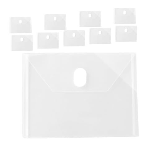 HAPINARY 10Stücke Transparente Dokumentenmappe mit Druckverschluss für Aufbewahrung und Organisation von Unterlagen Vielseitig Einsetzbar für Quittungen HAPINARY 10Stücke Transparente Dokumentenmappe mit Druckverschluss für Aufbewahrung und Organisation von Unterlagen Vielseitig Einsetzbar für Quittungen von HAPINARY