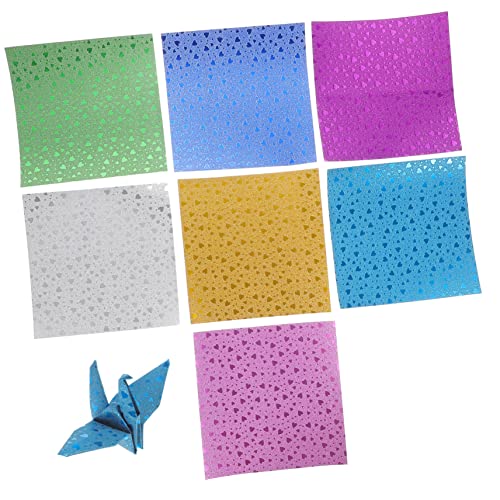 HAPINARY 112 Stück Origami- Einseitig Origamipapier Für Falten Mini-origami-papier Farbig Papierhandwerk Bastelpapier Falten Origami-kit Kran Krane Diy Liefert Papier von HAPINARY