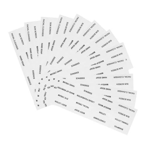 HAPINARY 12 Blatt Transparente Wasserdichte Aufkleber für Reise Flaschen Wiederverwendbare Kosmetik Etiketten Kleine Aufkleber für Körperpflege Make Up und Badezimmerorganisation pro HAPINARY 12 Blatt Transparente Wasserdichte Aufkleber für Reise Flaschen Wiederverwendbare Kosmetik Etiketten Kleine Aufkleber für Körperpflege Make Up und Badezimmerorganisation pro von HAPINARY