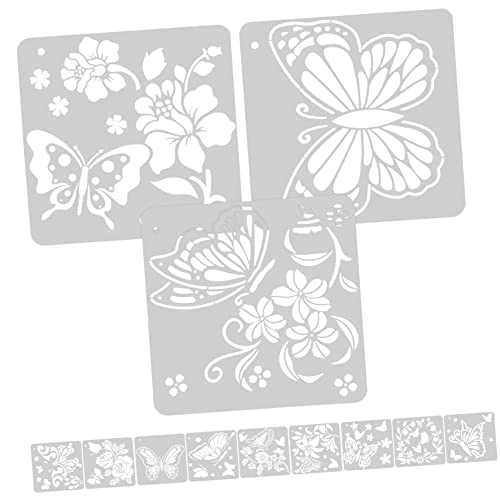HAPINARY 12 Blatt Wandmalerei Vorlage Vorlagen Für Malen Schablonen Zum Zeichnen Schmetterling Zeichenvorlagen Bastelschablone Die Schmetterlingsschablone Schablonen Zum Malen von HAPINARY