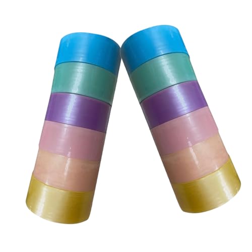 HAPINARY 12 Rollen Klebeball Tapes Multifunktionales Klebeband für Stress Tape Starkes Klebeband für DIY Projekte und Kreative Bastelarbeiten von HAPINARY