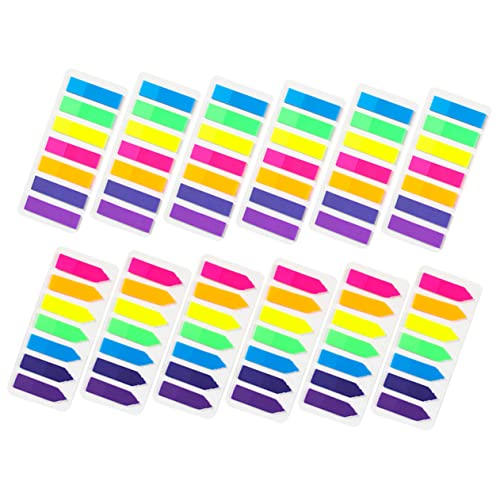 HAPINARY 12 Sätze Haftnotizen Index Tabs für Annotieren Markieren und Organisieren von Notizen für Schule Büro und Studium HAPINARY 12 Sätze Haftnotizen Index Tabs für Annotieren Markieren und Organisieren von Notizen für Schule Büro und Studium von HAPINARY