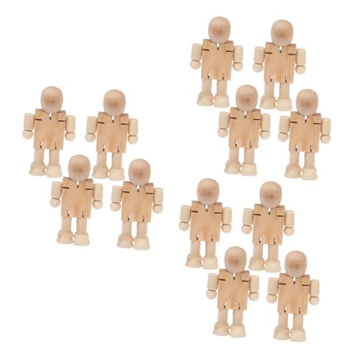 HAPINARY 12 Stück Holzroboterpuppen, Miniaturfiguren Zum Basteln, Basteldekoration, Miniaturdekor, Minifiguren, Mini Menschenfiguren Für Projekte, Kleine Figuren Zum Basteln, Holzfiguren HAPINARY 12 Stück Holzroboterpuppen, Miniaturfiguren Zum Basteln, Basteldekoration, Miniaturdekor, Minifiguren, Mini Menschenfiguren Für Projekte, Kleine Figuren Zum Basteln, Holzfiguren von HAPINARY