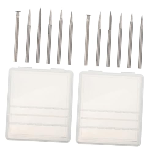 HAPINARY 12 Stück Holzschnitzmesser Holzbearbeitungswerkzeug Für Holzbearbeitungs-bits Bohrerbits Für Holz Bohrer Zum Schnitzen Von Bohrungen Gravierbohrer Zubehör Bit Metall Silber von HAPINARY