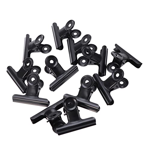 HAPINARY 12 Stück Teiliges Binder Clips aus Hochwertige Büroklammern für Schule und Büro Schwarz Organisieren von Dokumenten und Tickets von HAPINARY
