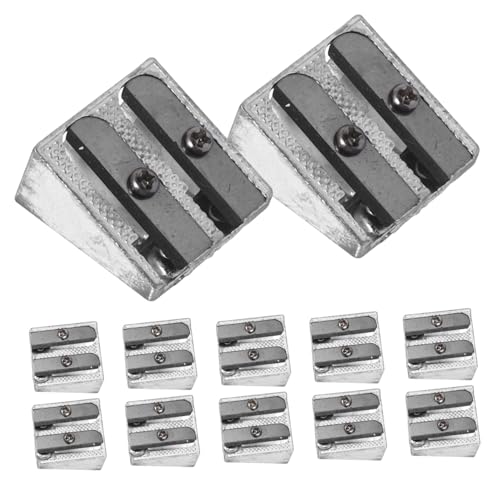 HAPINARY 12 Stück Teiliges Bleistiftspitzer Doppelspitz Handlicher Metall Anspitzer für Künstler Schüler Büro Kompaktes Tragbares Design mit Sicherer Glatter Oberfläche HAPINARY 12 Stück Teiliges Bleistiftspitzer Doppelspitz Handlicher Metall Anspitzer für Künstler Schüler Büro Kompaktes Tragbares Design mit Sicherer Glatter Oberfläche von HAPINARY