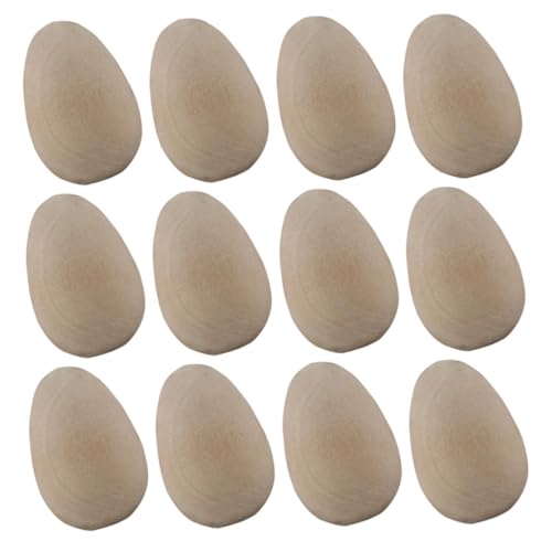 HAPINARY 12 Stück Teiliges DIY Holz Ei zum Bemalen Naturfarbene Graffiti Holz Eier für Simulierte Vogel Eier für Kreative Bastelideen Handwerksmaterialien HAPINARY 12 Stück Teiliges DIY Holz Ei zum Bemalen Naturfarbene Graffiti Holz Eier für Simulierte Vogel Eier für Kreative Bastelideen Handwerksmaterialien von HAPINARY