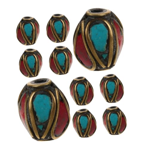 HAPINARY 12 Stück Teiliges Handgefertigte Buddha Spacer Perlen aus Messing mit Türkis einlage Tibetischer Stil Flache Quadratische DIY Schmuckperlen für Armbänder und Halsketten HAPINARY 12 Stück Teiliges Handgefertigte Buddha Spacer Perlen aus Messing mit Türkis einlage Tibetischer Stil Flache Quadratische DIY Schmuckperlen für Armbänder und Halsketten von HAPINARY