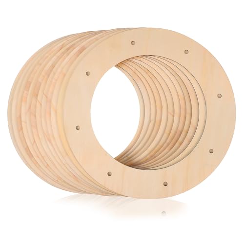 HAPINARY 12 Stück Teiliges Holzkranzrahmen Langlebige Runde Wreath Form Racks mit Dekorativen Löchern DIY Blumenkranz Frame für Weihnachtsdeko und Kreative Bastelprojekte HAPINARY 12 Stück Teiliges Holzkranzrahmen Langlebige Runde Wreath Form Racks mit Dekorativen Löchern DIY Blumenkranz Frame für Weihnachtsdeko und Kreative Bastelprojekte von HAPINARY