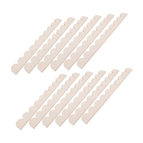 HAPINARY 12 Stück Teiliges Holzleisten mit Gewelltem Rand Unvollendete Dekorative Wand und Regalverkleidung Vielseitige DIY Holzleisten für Wohn Schlaf und Arbeitszimmer zur Stilvollen HAPINARY 12 Stück Teiliges Holzleisten mit Gewelltem Rand Unvollendete Dekorative Wand und Regalverkleidung Vielseitige DIY Holzleisten für Wohn Schlaf und Arbeitszimmer zur Stilvollen von HAPINARY