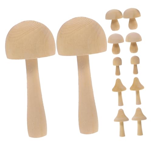 HAPINARY 12 Stück Teiliges Kleine Holzpilze Naturbelassen Miniatur Pilz Dekorationen Verschiedene DIY Bastelmaterial für Mikro Landschaften Wohnraumdeko HAPINARY 12 Stück Teiliges Kleine Holzpilze Naturbelassen Miniatur Pilz Dekorationen Verschiedene DIY Bastelmaterial für Mikro Landschaften Wohnraumdeko von HAPINARY