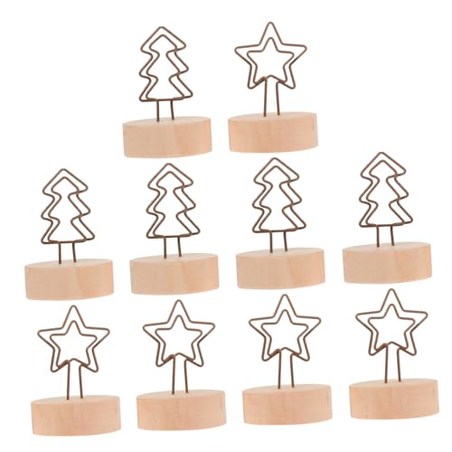 HAPINARY 12 Stück Teiliges Weihnachtsbaum Memo Clip aus Holz und Metall Kreative Tischkartenhalter mit Stern und Baumform Wiederverwendbare Foto und Notizhalter für Weihnachtsdeko und HAPINARY 12 Stück Teiliges Weihnachtsbaum Memo Clip aus Holz und Metall Kreative Tischkartenhalter mit Stern und Baumform Wiederverwendbare Foto und Notizhalter für Weihnachtsdeko und von HAPINARY