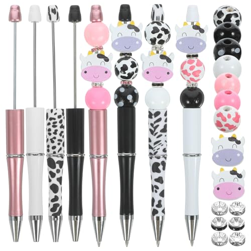 HAPINARY 12 Teiliger Kugelschreiber Mit Perlen, Bastelstifte, Stifte Set, Perlenstifte, Kunststoffstifte, Ergonomische Spaßstifte, Kugelschreiber, Tragbarer Kugelschreiber, Perlenstifte, von HAPINARY