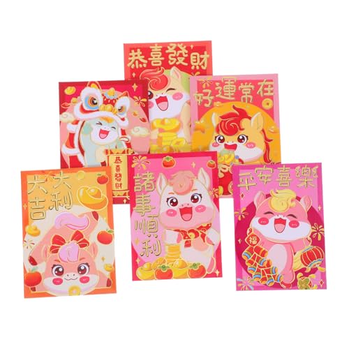 HAPINARY 120 Stück Rote Umschläge Lunar Year mit Karton Pferd Glücksumschläge für Chinesisches Neujahrsfest Frühjahrsfest und Hochzeitsfeier Traditionell für Geldgeschenke und von HAPINARY
