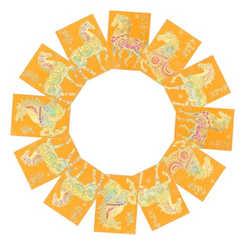HAPINARY 120 Stück Vietnamesische Rote Umschläge Jahr Des Pferdes Gelb Papier Glückwunsch Geldumschläge für Neujahr Frühlingsfest Geburtstag Traditionelles Design HAPINARY 120 Stück Vietnamesische Rote Umschläge Jahr Des Pferdes Gelb Papier Glückwunsch Geldumschläge für Neujahr Frühlingsfest Geburtstag Traditionelles Design von HAPINARY