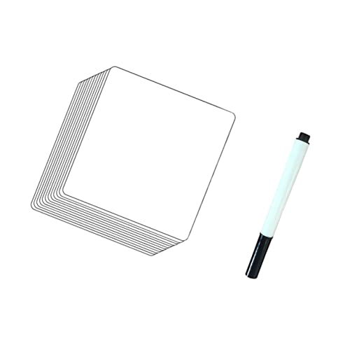HAPINARY 12stücke Wiederverwendbare Whiteboard Aufkleber Mit Stift Abwischbare Haftnotizen Für Glatte Oberflächen Diy Etiketten Für Kühlschrank Laptop Wand Und Büro von HAPINARY
