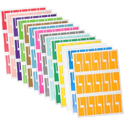 HAPINARY 14 Blatt Selbstklebende Farbige Kabeletiketten Wasserfest Reißfest Praktische Ethernet Kabelbeschriftung Vielseitige Organizer Aufkleber für Büro und Zuhause HAPINARY 14 Blatt Selbstklebende Farbige Kabeletiketten Wasserfest Reißfest Praktische Ethernet Kabelbeschriftung Vielseitige Organizer Aufkleber für Büro und Zuhause von HAPINARY