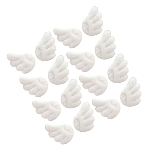 HAPINARY 15 Paare Weiße Engel Flügel Bügelflicken zum Aufnähen DIY Applikationen für Kleidung Schuhe Taschen Niedliche Stoffpatches für Jungen und Mädchen Vielseitig und Kreativ Einsetzbar von HAPINARY