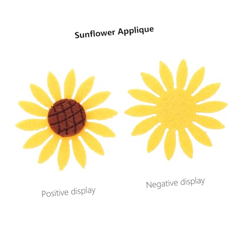 HAPINARY 15 Stück Teiliges Sunflower Applique Kleine Stoffapplikationen zum Aufnähen für DIY Kleidung Taschen Schuhe und Hüte Bunte Sonnenblumen Patches als Dekoration und Reparatur von HAPINARY