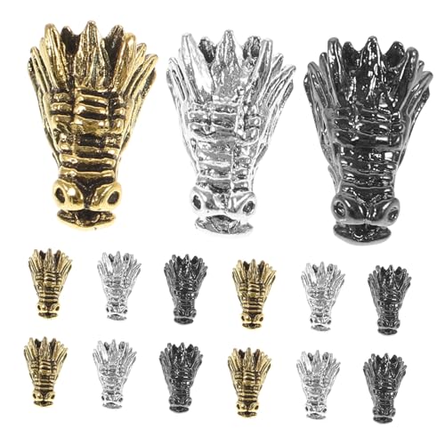 HAPINARY 15 Stück Wasserhahn Zubehör, Drachenperlen, Dekorationen, Drachenkopf Perlen, DIY Abstandshalter Perlen, Dekorative Armband Perlen, Drachenkopf Förmige Charm Perlen Zum Basteln HAPINARY 15 Stück Wasserhahn Zubehör, Drachenperlen, Dekorationen, Drachenkopf Perlen, DIY Abstandshalter Perlen, Dekorative Armband Perlen, Drachenkopf Förmige Charm Perlen Zum Basteln von HAPINARY