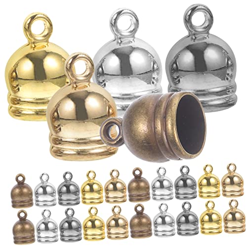 HAPINARY 150 Stück Kordel Endkappen Für Armbänder, Halsketten, Ohrringe, Dekoration, Quasten Endkappe, Quetsch Enden Zur Schmuckherstellung, Kordelenden, Metallzubehör, Quasten Kordel HAPINARY 150 Stück Kordel Endkappen Für Armbänder, Halsketten, Ohrringe, Dekoration, Quasten Endkappe, Quetsch Enden Zur Schmuckherstellung, Kordelenden, Metallzubehör, Quasten Kordel von HAPINARY