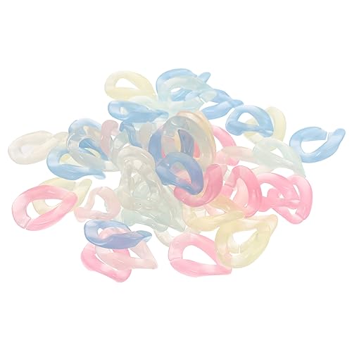 HAPINARY 150-teiliges Schmuckset Aus Acryl Verbindungskette Abnehmbare Schnallen Schlüsselanhänger-schnallen Für Armbänder Und Halsketten von HAPINARY