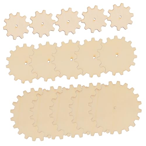 HAPINARY 15Stücke Holzgetriebe für DIY Projekte Unlackierte Holzscheiben Bastelideen für Lernspielzeug für Interaktives Lernen HAPINARY 15Stücke Holzgetriebe für DIY Projekte Unlackierte Holzscheiben Bastelideen für Lernspielzeug für Interaktives Lernen von HAPINARY