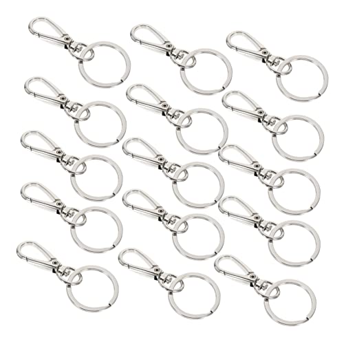 HAPINARY 15Stücke Zinklegierung Schlüsselanhänger Verschluss Clips Langlebige Schlüsselschnalle für Sicheres für DIY Projekte und Schlüsselorganisation Silberner HAPINARY 15Stücke Zinklegierung Schlüsselanhänger Verschluss Clips Langlebige Schlüsselschnalle für Sicheres für DIY Projekte und Schlüsselorganisation Silberner von HAPINARY