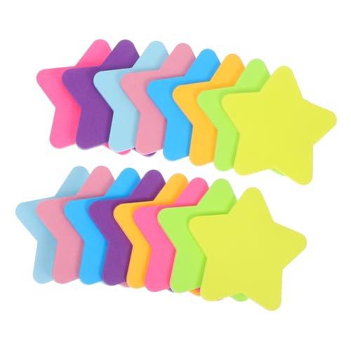 HAPINARY 16 Stück Fünf-Punkte-Stern-Sticky-Noten selbstklebender Notizblock NOTEPADS Home Office sternförmige Notizpolster Täglicher Planer -Broschüre selbstklebende Notizzettel Papier von HAPINARY