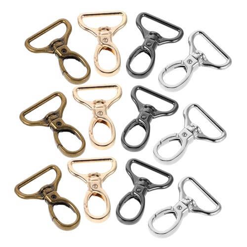 HAPINARY 16 Stück Karabiner Drehverschluss Zubehör Karabinerverschlüsse Schnallen Karabinerverschlüsse Zur Schmuckherstellung Schlüsselanhänger Karabinerverschluss Metall Drehbare von HAPINARY