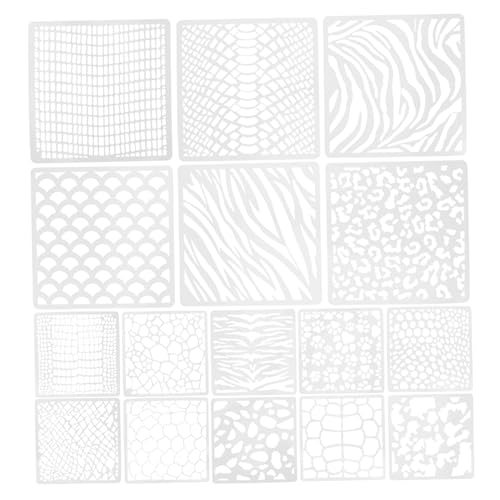 HAPINARY 16 Stück Malschablonen Zum Zeichnen, DIY Schablonen, Zeichenwerkzeuge, DIY Malvorlagen, Abwaschbare Malschablonen, Zeichenschablonen Aus Kunststoff, Multifunktionale von HAPINARY