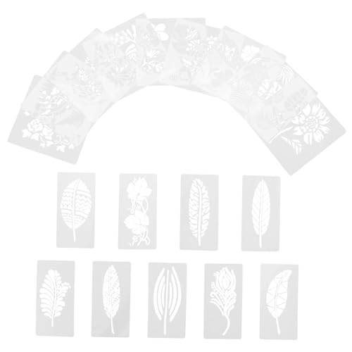 HAPINARY 18 Teilige Blatt Blumen Vorlage, Zeichenschablonen Für Kinder, Multifunktionale Zeichenschablonen, Blumenmalschablonen, Kreative Malvorlagen, Multifunktionale Schablonen, von HAPINARY