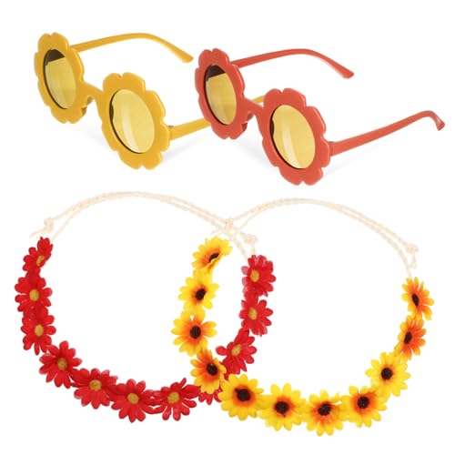 HAPINARY 1Satz Sonnenblumenkrone mit Sonnenbrille Boho Blumenkranz und Feenstirnband für Hochzeiten und Partys Leicht und Multifunktional Handwerkskunst Accessoire HAPINARY 1Satz Sonnenblumenkrone mit Sonnenbrille Boho Blumenkranz und Feenstirnband für Hochzeiten und Partys Leicht und Multifunktional Handwerkskunst Accessoire von HAPINARY