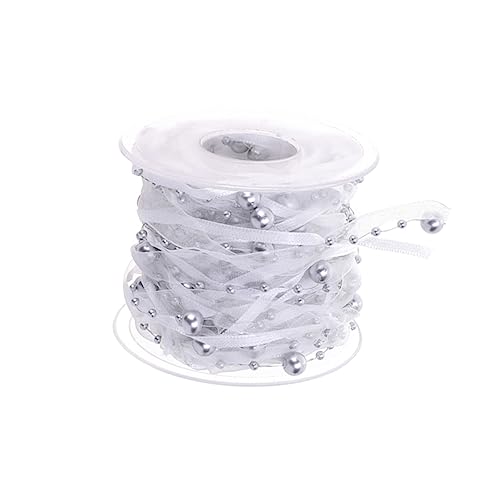 HAPINARY 1rolle Dekorative Perlenband Silber Hochzeits-dekoration Bastelbedarf Für Blumensträuße Und Partys Langlebig Und Zuschneidbar Festliche Atmosphäre Für Hochzeiten Und Feiertage HAPINARY 1rolle Dekorative Perlenband Silber Hochzeits-dekoration Bastelbedarf Für Blumensträuße Und Partys Langlebig Und Zuschneidbar Festliche Atmosphäre Für Hochzeiten Und Feiertage von HAPINARY