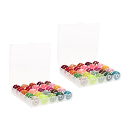 HAPINARY 2 Karton Nähgarn Spulenset mit Boxen Vorgefüllte Polyester nähmaschinenspulen Transparentes Gehäuse Kompatibel für Heim nähmaschinen DIY Stickerei Handarbeitszubehör HAPINARY 2 Karton Nähgarn Spulenset mit Boxen Vorgefüllte Polyester nähmaschinenspulen Transparentes Gehäuse Kompatibel für Heim nähmaschinen DIY Stickerei Handarbeitszubehör von HAPINARY